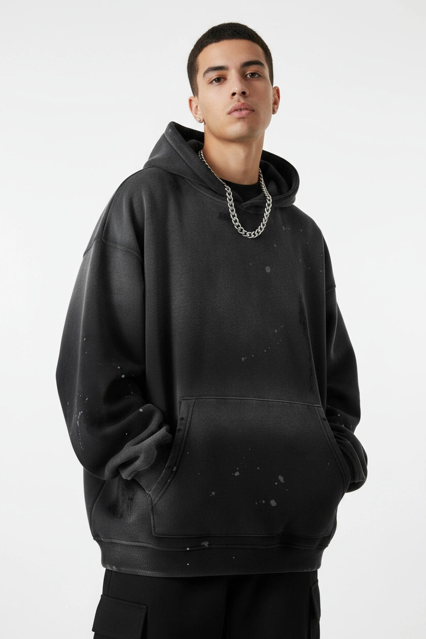 FRAYED FLEECE HOODIE®- 360 GSM