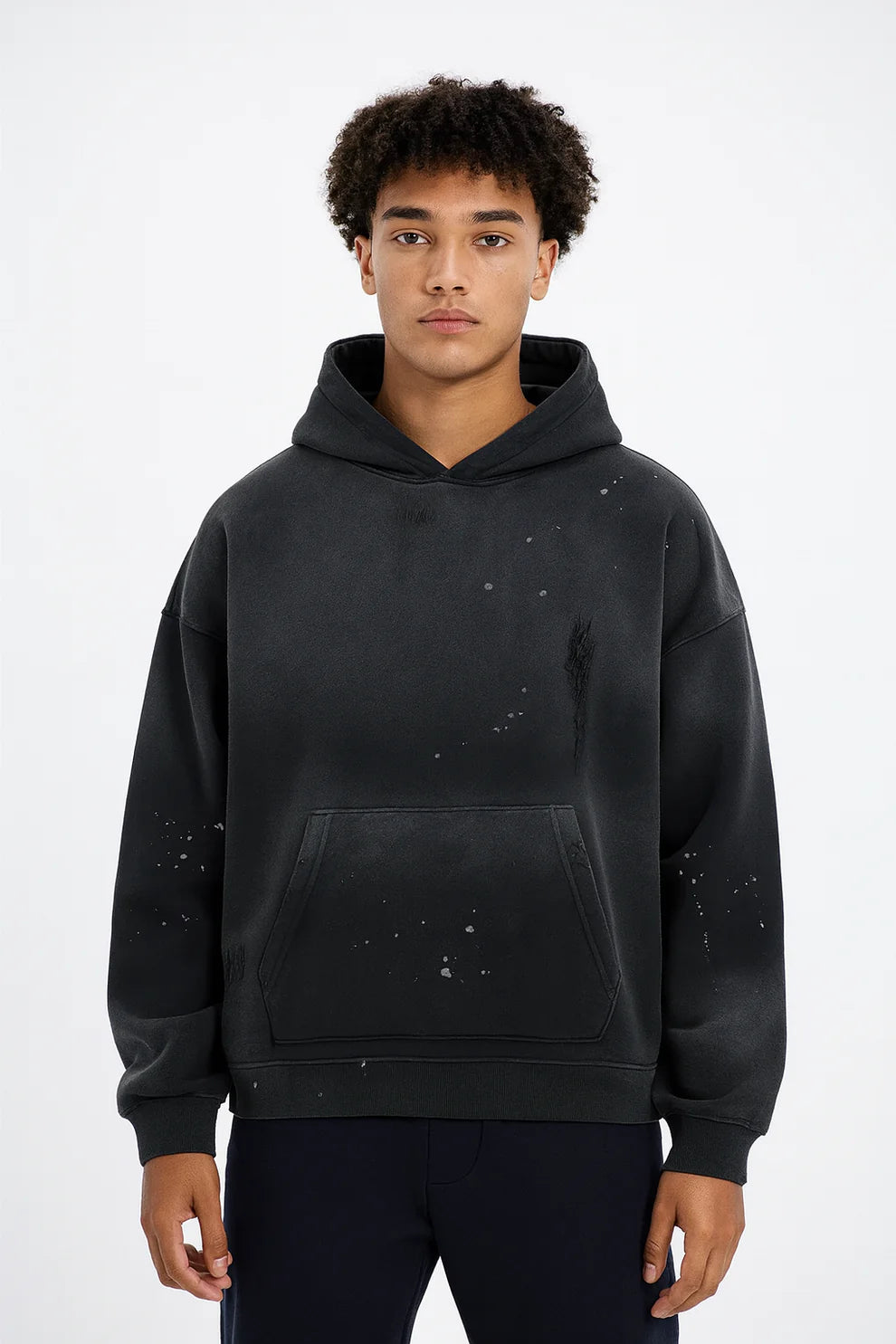 FRAYED FLEECE HOODIE®- 360 GSM