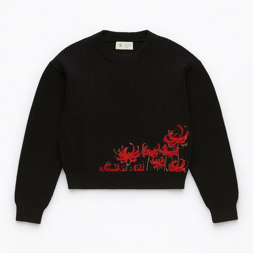 SPIDER LILY EMBROIDERY SWEATER®
