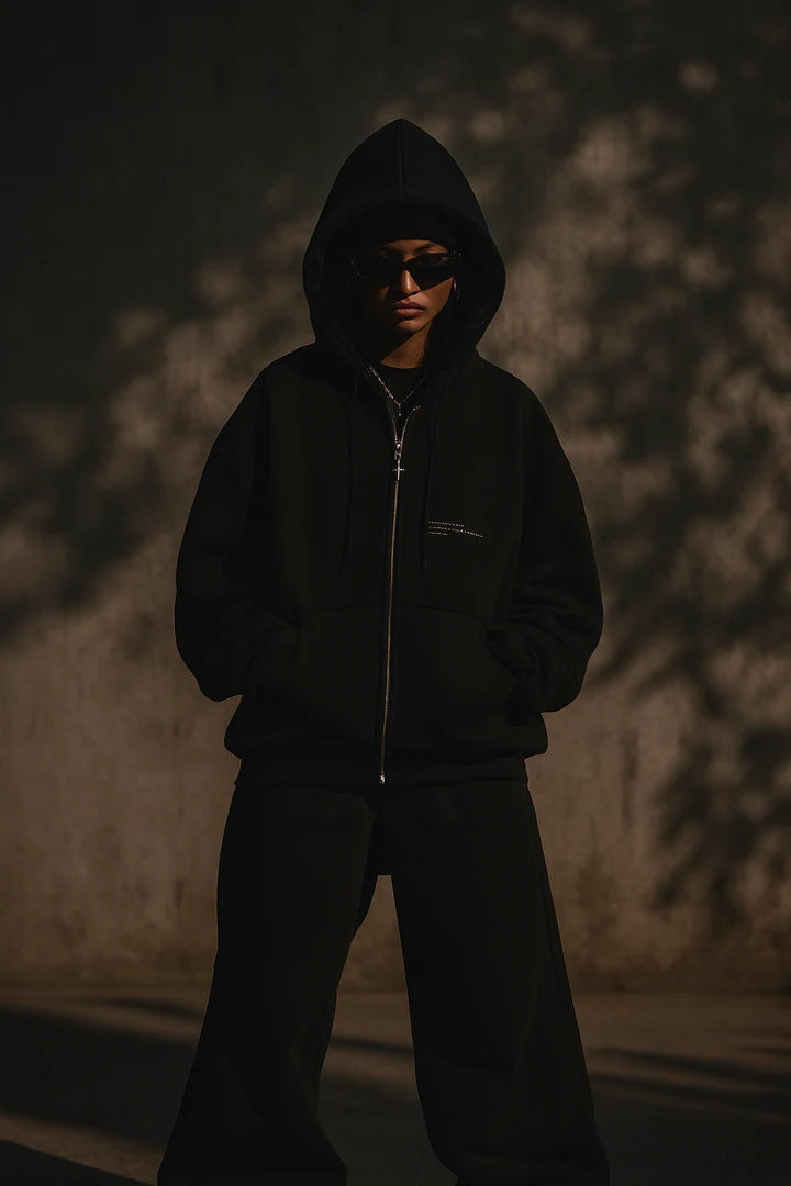 REVERSIBLE FUR ZIP-UP