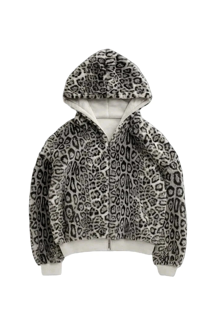 REVERSIBLE FUR ZIP-UP
