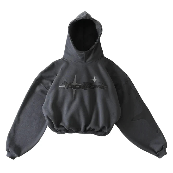 STAR HOODIE DARK GREY