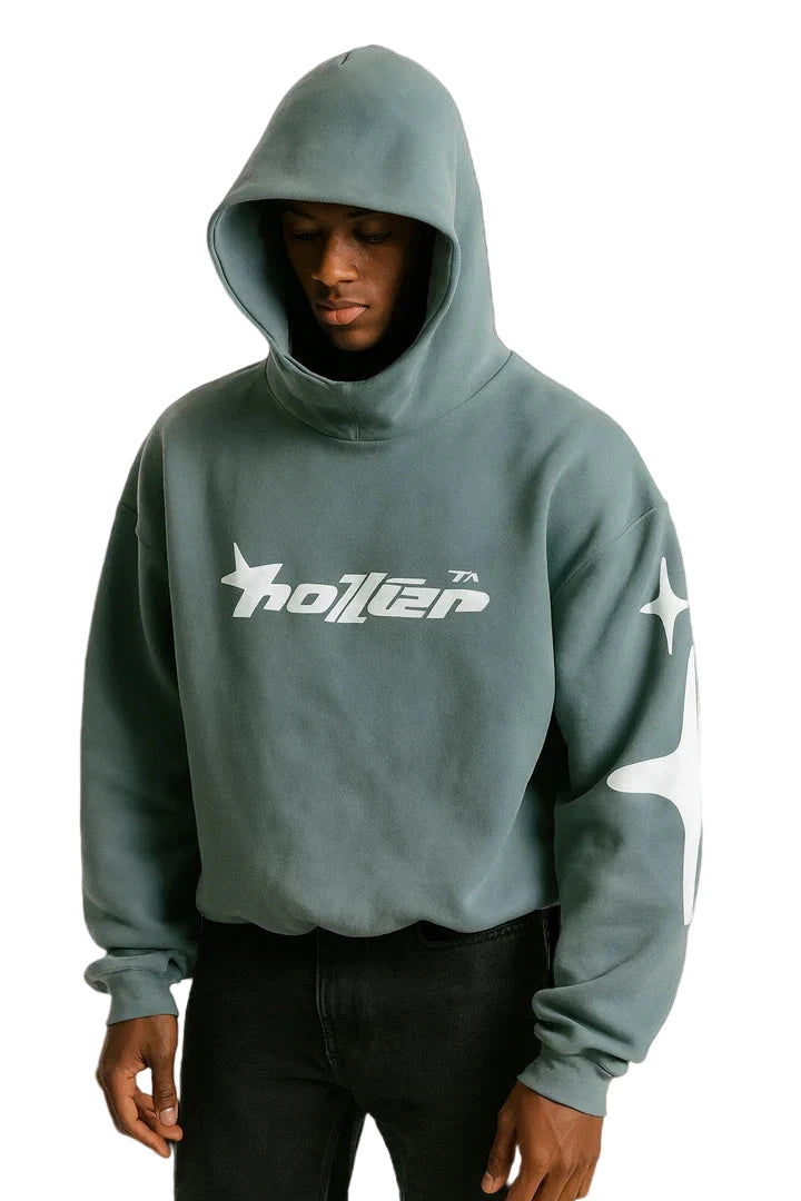 STAR HOODIE GREEN