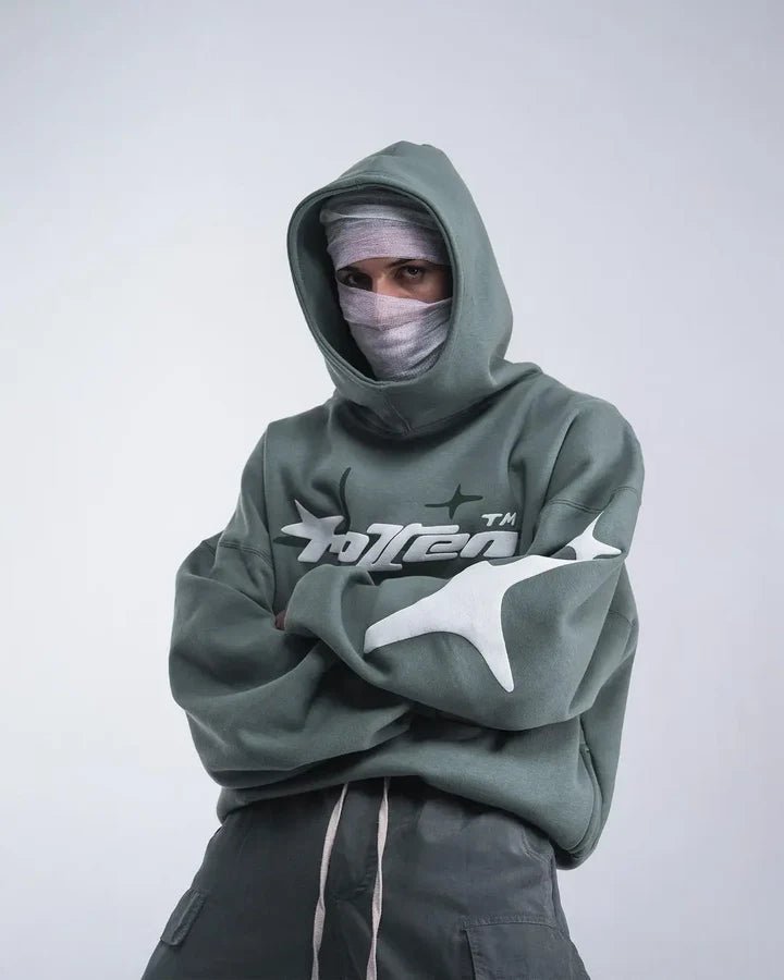 STAR HOODIE GREEN